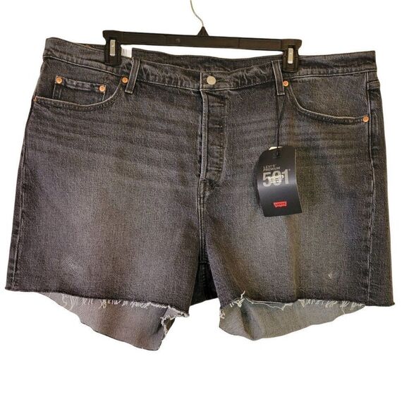 Levis Women's 501 Shorts High Rise (Size 24W) - Picture 1 of 6